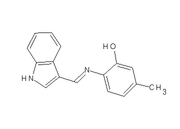 2-[(1H-indol-3-ylmethylene)amino]-5-methylphenol - Click Image to Close