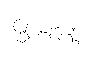 4-[(1H-indol-3-ylmethylene)amino]benzamide - Click Image to Close