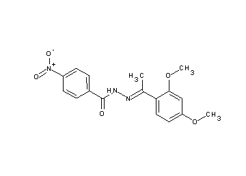 N'-[1-(2,4-dimethoxyphenyl)ethylidene]-4-nitrobenzohydrazide - Click Image to Close