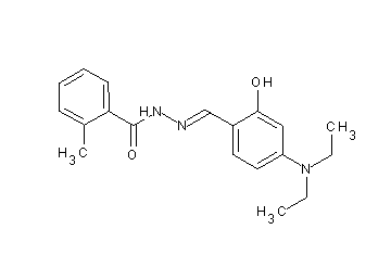 N'-[4-(diethylamino)-2-hydroxybenzylidene]-2-methylbenzohydrazide - Click Image to Close