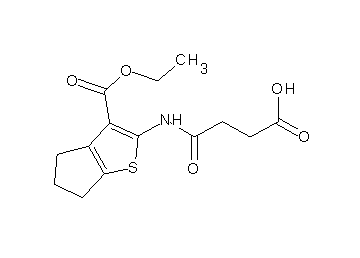 4-{[3-(ethoxycarbonyl)-5,6-dihydro-4H-cyclopenta[b]thien-2-yl]amino}-4-oxobutanoic acid - Click Image to Close
