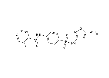 2-iodo-N-(4-{[(5-methyl-3-isoxazolyl)amino]sulfonyl}phenyl)benzamide - Click Image to Close