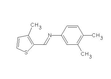 (3,4-dimethylphenyl)[(3-methyl-2-thienyl)methylene]amine - Click Image to Close