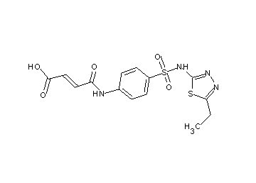 4-[(4-{[(5-ethyl-1,3,4-thiadiazol-2-yl)amino]sulfonyl}phenyl)amino]-4-oxo-2-butenoic acid - Click Image to Close