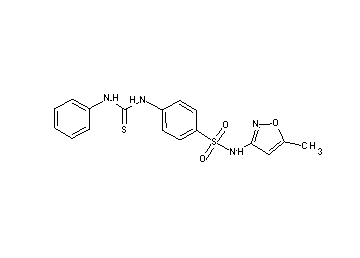 4-[(anilinocarbonothioyl)amino]-N-(5-methyl-3-isoxazolyl)benzenesulfonamide - Click Image to Close