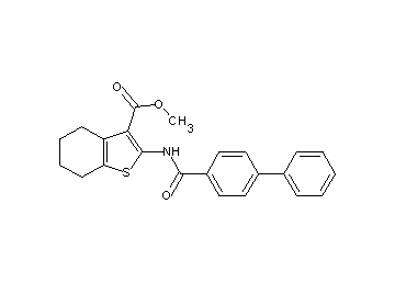 methyl 2-[(4-biphenylylcarbonyl)amino]-4,5,6,7-tetrahydro-1-benzothiophene-3-carboxylate - Click Image to Close