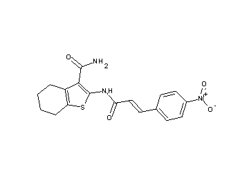 2-{[3-(4-nitrophenyl)acryloyl]amino}-4,5,6,7-tetrahydro-1-benzothiophene-3-carboxamide - Click Image to Close