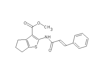 methyl 2-(cinnamoylamino)-5,6-dihydro-4H-cyclopenta[b]thiophene-3-carboxylate - Click Image to Close