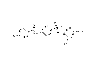 N-(4-{[(4,6-dimethyl-2-pyrimidinyl)amino]sulfonyl}phenyl)-4-fluorobenzamide - Click Image to Close