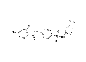 2,4-dichloro-N-(4-{[(5-methyl-3-isoxazolyl)amino]sulfonyl}phenyl)benzamide - Click Image to Close