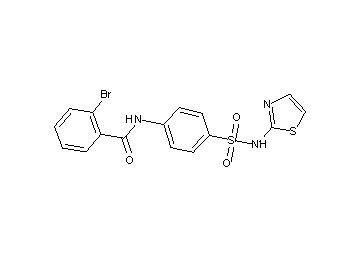 2-bromo-N-{4-[(1,3-thiazol-2-ylamino)sulfonyl]phenyl}benzamide - Click Image to Close
