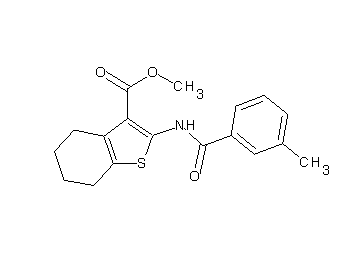 methyl 2-[(3-methylbenzoyl)amino]-4,5,6,7-tetrahydro-1-benzothiophene-3-carboxylate - Click Image to Close
