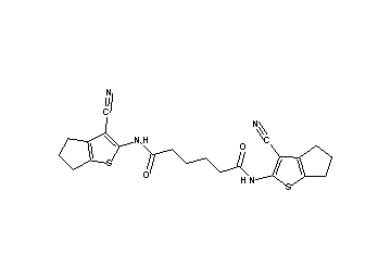 N,N'-bis(3-cyano-5,6-dihydro-4H-cyclopenta[b]thien-2-yl)hexanediamide - Click Image to Close