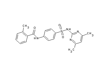 N-(4-{[(4,6-dimethyl-2-pyrimidinyl)amino]sulfonyl}phenyl)-2-methylbenzamide - Click Image to Close