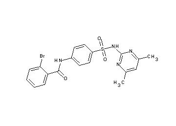 2-bromo-N-(4-{[(4,6-dimethyl-2-pyrimidinyl)amino]sulfonyl}phenyl)benzamide - Click Image to Close