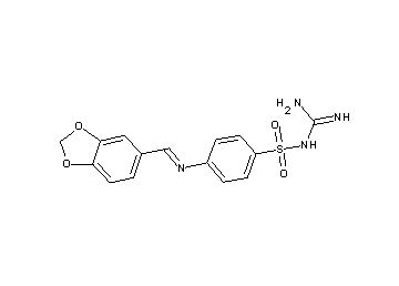 N-[amino(imino)methyl]-4-[(1,3-benzodioxol-5-ylmethylene)amino]benzenesulfonamide - Click Image to Close