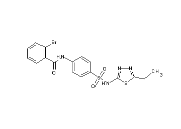 2-bromo-N-(4-{[(5-ethyl-1,3,4-thiadiazol-2-yl)amino]sulfonyl}phenyl)benzamide - Click Image to Close