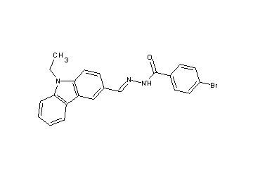 4-bromo-N'-[(9-ethyl-9H-carbazol-3-yl)methylene]benzohydrazide - Click Image to Close