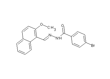 4-bromo-N'-[(2-methoxy-1-naphthyl)methylene]benzohydrazide - Click Image to Close