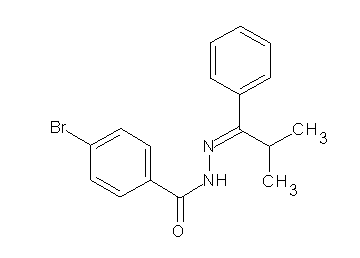 4-bromo-N'-(2-methyl-1-phenylpropylidene)benzohydrazide - Click Image to Close