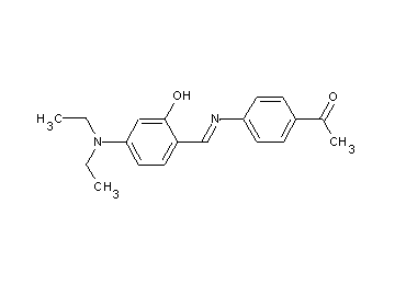 1-(4-{[4-(diethylamino)-2-hydroxybenzylidene]amino}phenyl)ethanone - Click Image to Close