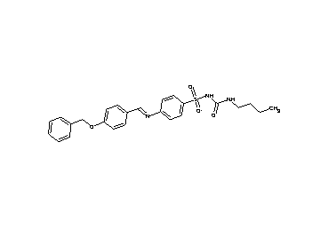 4-{[4-(benzyloxy)benzylidene]amino}-N-[(butylamino)carbonyl]benzenesulfonamide - Click Image to Close