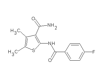 2-[(4-fluorobenzoyl)amino]-4,5-dimethyl-3-thiophenecarboxamide - Click Image to Close