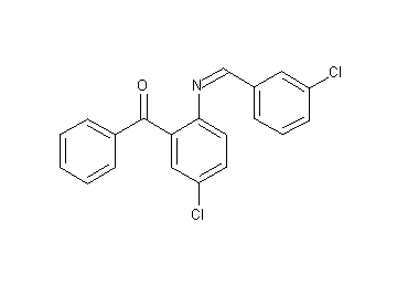 {5-chloro-2-[(3-chlorobenzylidene)amino]phenyl}(phenyl)methanone - Click Image to Close