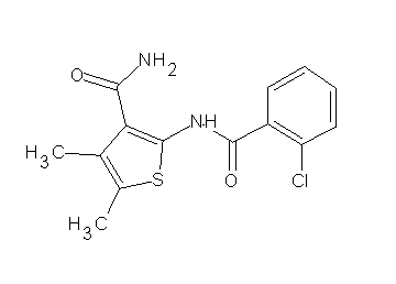 2-[(2-chlorobenzoyl)amino]-4,5-dimethyl-3-thiophenecarboxamide - Click Image to Close