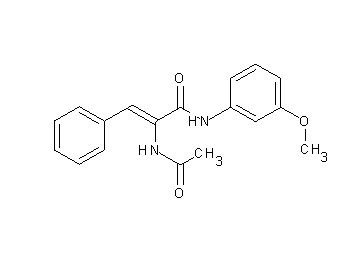 2-(acetylamino)-N-(3-methoxyphenyl)-3-phenylacrylamide - Click Image to Close