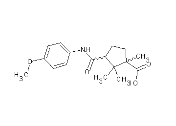 3-{[(4-methoxyphenyl)amino]carbonyl}-1,2,2-trimethylcyclopentanecarboxylic acid - Click Image to Close