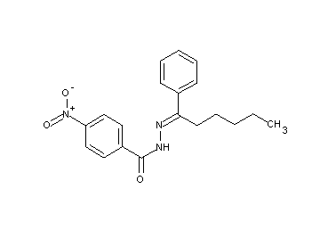 4-nitro-N'-(1-phenylhexylidene)benzohydrazide - Click Image to Close