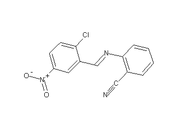 2-[(2-chloro-5-nitrobenzylidene)amino]benzonitrile - Click Image to Close