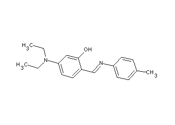 5-(diethylamino)-2-{[(4-methylphenyl)imino]methyl}phenol - Click Image to Close