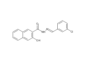 N'-(3-chlorobenzylidene)-3-hydroxy-2-naphthohydrazide - Click Image to Close