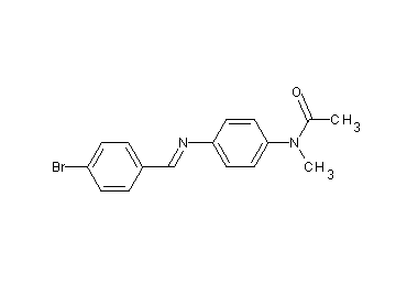 N-{4-[(4-bromobenzylidene)amino]phenyl}-N-methylacetamide - Click Image to Close