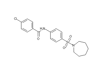 N-[4-(1-azepanylsulfonyl)phenyl]-4-chlorobenzamide - Click Image to Close