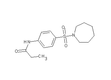N-[4-(1-azepanylsulfonyl)phenyl]propanamide - Click Image to Close