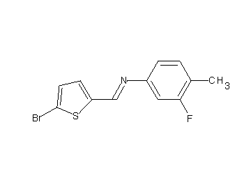 N-[(5-bromo-2-thienyl)methylene]-3-fluoro-4-methylaniline - Click Image to Close