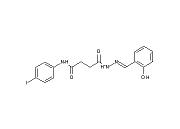 4-[2-(2-hydroxybenzylidene)hydrazino]-N-(4-iodophenyl)-4-oxobutanamide - Click Image to Close