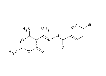 ethyl 2-[N-(4-bromobenzoyl)ethanehydrazonoyl]-3-methylbutanoate - Click Image to Close