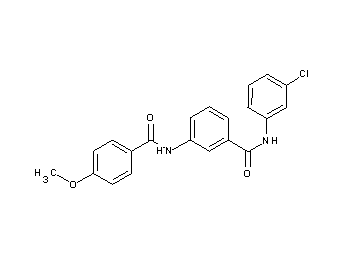 N-(3-chlorophenyl)-3-[(4-methoxybenzoyl)amino]benzamide - Click Image to Close