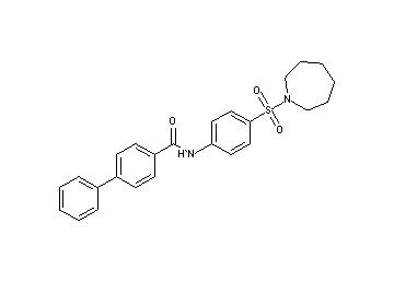 N-[4-(1-azepanylsulfonyl)phenyl]-4-biphenylcarboxamide - Click Image to Close