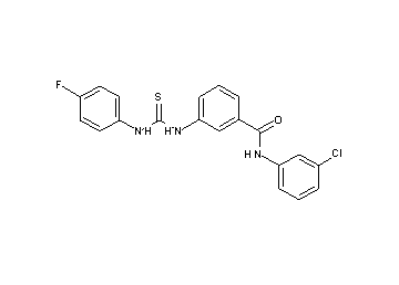 N-(3-chlorophenyl)-3-({[(4-fluorophenyl)amino]carbonothioyl}amino)benzamide - Click Image to Close