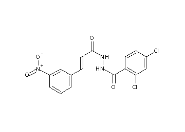 2,4-dichloro-N'-[3-(3-nitrophenyl)acryloyl]benzohydrazide - Click Image to Close