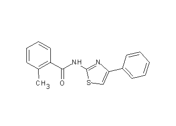 2-methyl-N-(4-phenyl-1,3-thiazol-2-yl)benzamide - Click Image to Close