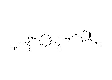 N-[4-({2-[(5-methyl-2-furyl)methylene]hydrazino}carbonyl)phenyl]propanamide - Click Image to Close