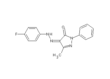 4-[(4-fluorophenyl)hydrazono]-5-methyl-2-phenyl-2,4-dihydro-3H-pyrazol-3-one - Click Image to Close