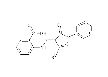 2-[2-(3-methyl-5-oxo-1-phenyl-1,5-dihydro-4H-pyrazol-4-ylidene)hydrazino]benzoic acid - Click Image to Close