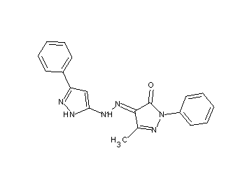 5-methyl-2-phenyl-4-[(3-phenyl-1H-pyrazol-5-yl)hydrazono]-2,4-dihydro-3H-pyrazol-3-one - Click Image to Close
